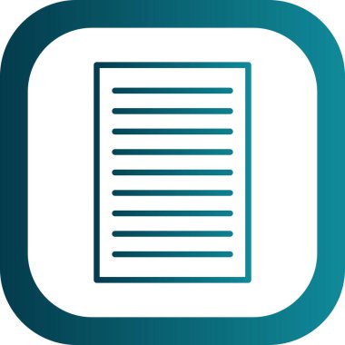 belge simgesi, vektör illüstrasyonu basit tasarım