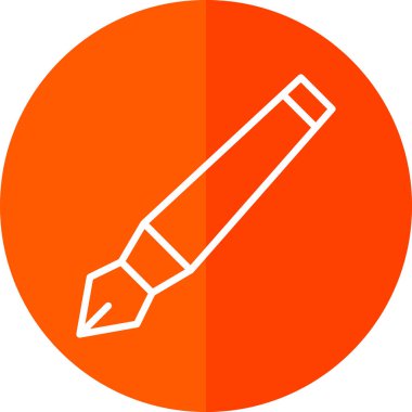 mürekkep kalem simgesi, vektör illüstrasyonu  