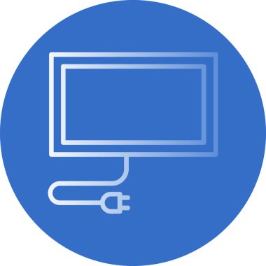 ekran simge vektör çizim 