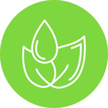 Yeşil yaprağın vektör çizimi