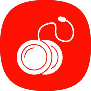 Yoyo oyuncak web simgesi, vektör illüstrasyonu