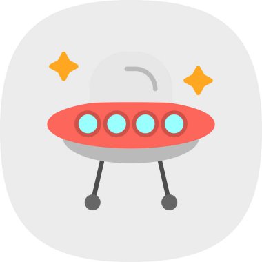 Uzaylı. Web simgesi basit illüstrasyon 