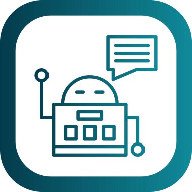 Chatbot simgesi vektör çizimi