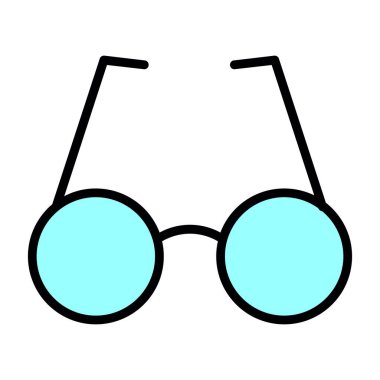 gözlük simgesi, vektör illüstrasyonu 