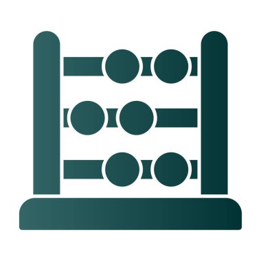 abacus web simgesi vektör illüstrasyonu