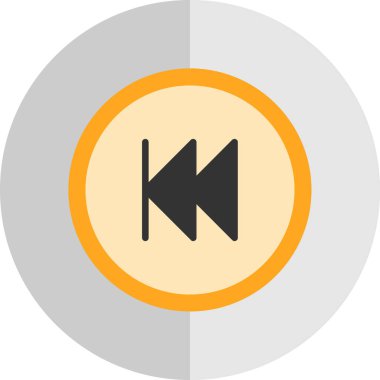 Düğme Web ico illüstrasyonunu geri al 