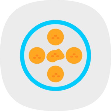 Yumurtalar. Web simgesi basit illüstrasyon