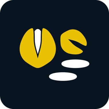 Fıstıklı fındık. Web simgesi basit illüstrasyon 