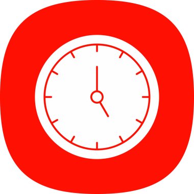 Saat. Web simgesi basit illüstrasyon                  