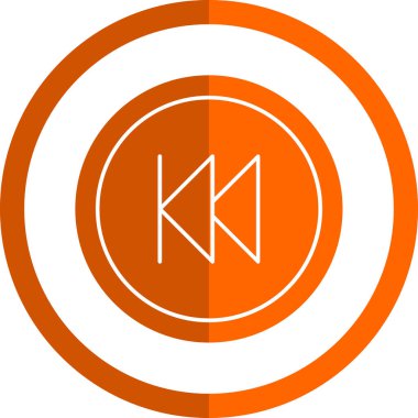 Düğme Web ico illüstrasyonunu geri al 