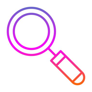 Büyütme cam simgesi vektör illüstrasyonu 