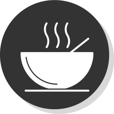 Çorba. Web simgesi basit illüstrasyon