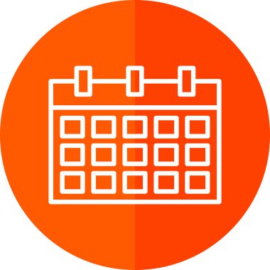 Takvim simgesi vektör illüstrasyonu