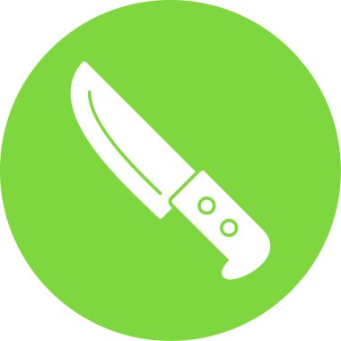 Bıçak düz simgesi, vektör illüstrasyonu 