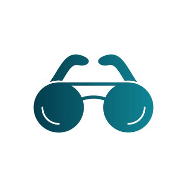 gözlük simgesi, vektör illüstrasyonu 