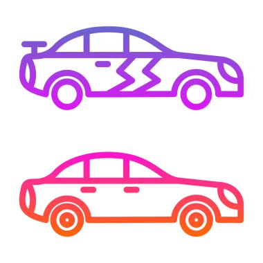 araba web vektör simgesi. 