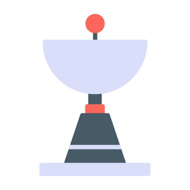 uydu anten simgesi, vektör illüstrasyonu basit tasarım