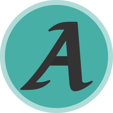 Modern bir simgenin vektör illüstrasyonu