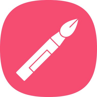 fırça ağ ikonu vektör illüstrasyonu