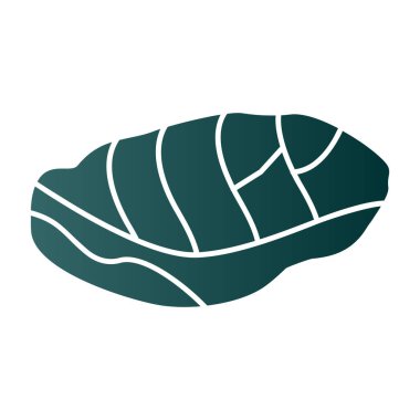 Et biftek ikonunun vektör illüstrasyonu 