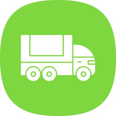 Kamyon. Web simgesi basit illüstrasyon 