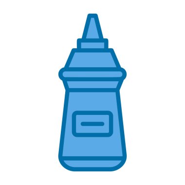 Hardal şişesinin vektör illüstrasyon simgesi 