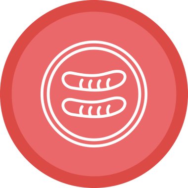 Ekmek. Web simgesi basit illüstrasyon