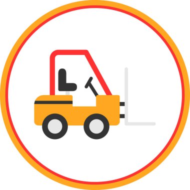 vector illustration of Forklift icon 