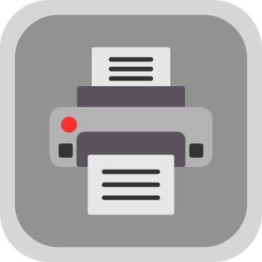  yazıcı web simgesi basit illüstrasyon