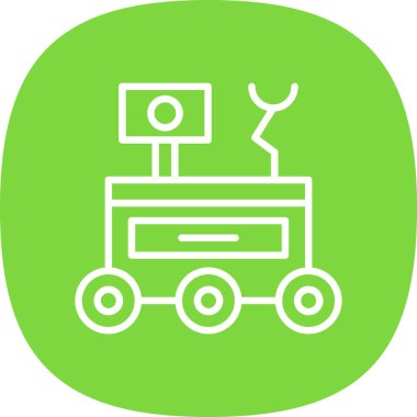 Robot simgesinin vektör illüstrasyonu