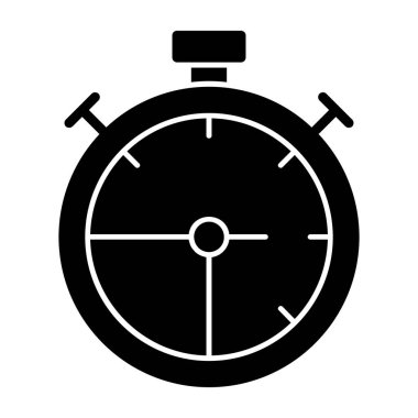 Kronometre simgesi web basit illüstrasyon