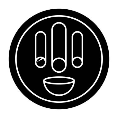 Çemberdeki bir adamın vektör çizimi