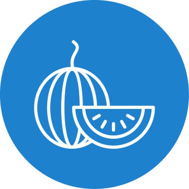 Karpuz simgesi basit illüstrasyon