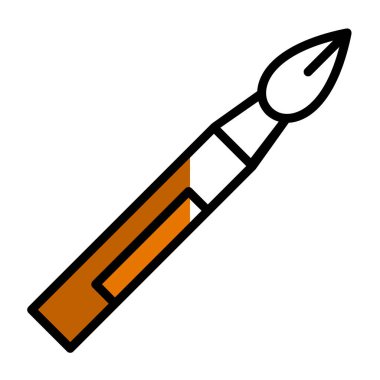 fırça ağ ikonu vektör illüstrasyonu