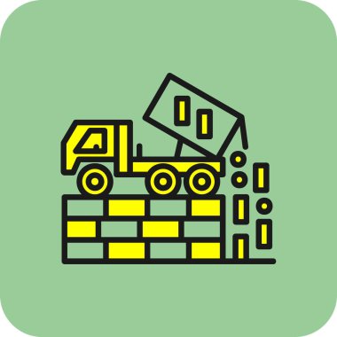 inşaat vinci vektör simgesi