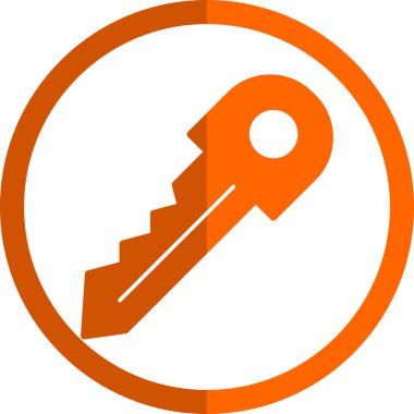 Anahtar. Web simgesi basit illüstrasyon