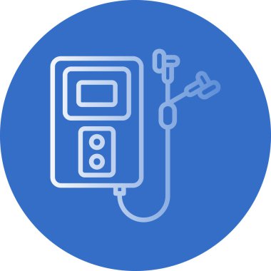 Benzin istasyonu simgesinin vektör illüstrasyonu