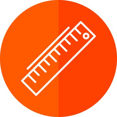 ruler icon, vector illustration simple design
