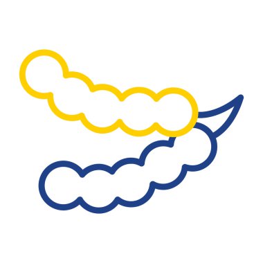 Ukrayna 'nın beyaz bayrağının vektör çizimi