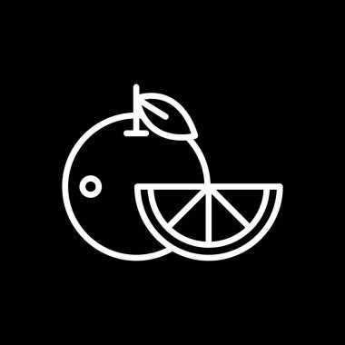 Turuncu simgenin vektör illüstrasyonu