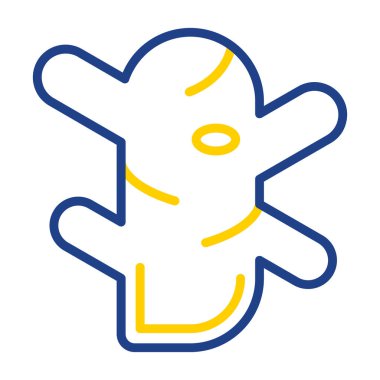 Zencefil kök simgesinin vektör illüstrasyonu 