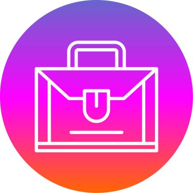 Çanta. Web simgesi basit tasarım