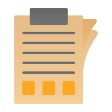 belge simgesi, vektör illüstrasyonu basit tasarım