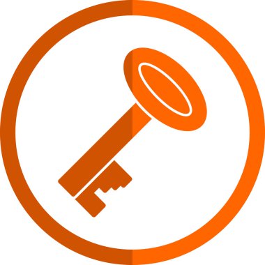 Anahtar. Web simgesi basit illüstrasyon
