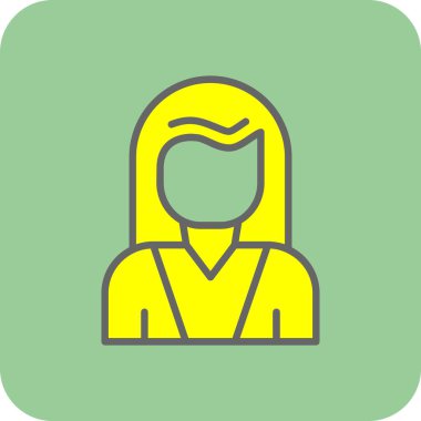 kadın avatar simgesi, vektör tasarımı 