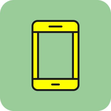 akıllı telefon simgesi, vektör illüstrasyonu basit tasarım