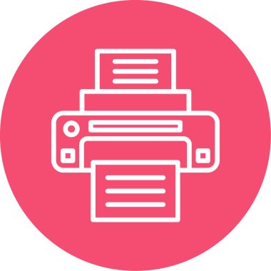  yazıcı web simgesi basit illüstrasyon