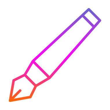 mürekkep kalem simgesi, vektör illüstrasyonu  