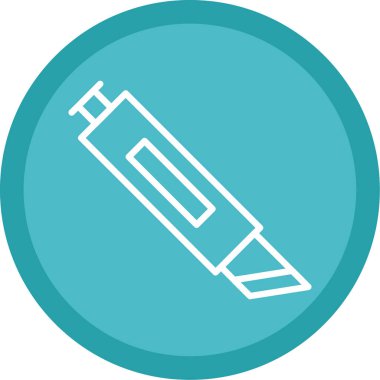 Cutter ağ simgesi vektör illüstrasyonu