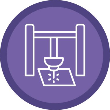 Lazer ağ simgesi vektör illüstrasyonu